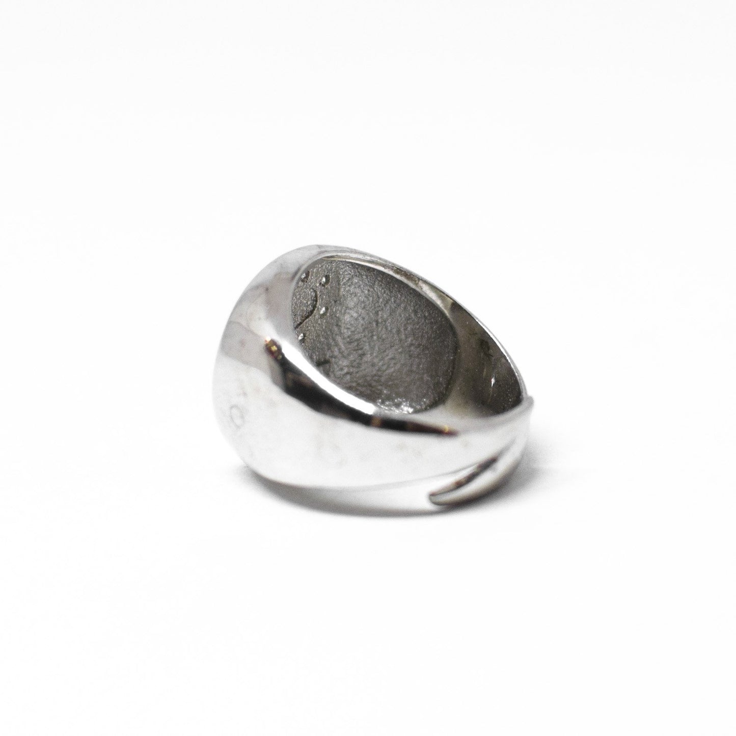 Silver Ring Letter S in Zirconia