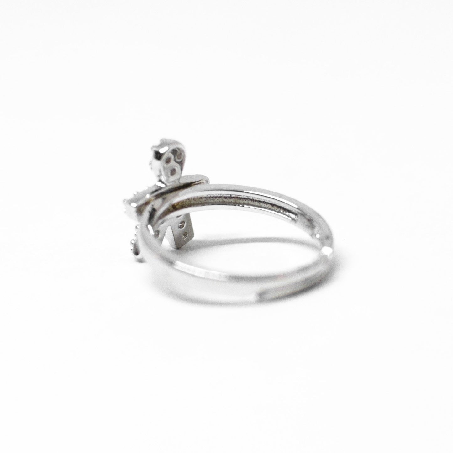 "Bimbo" ring entirely in silver