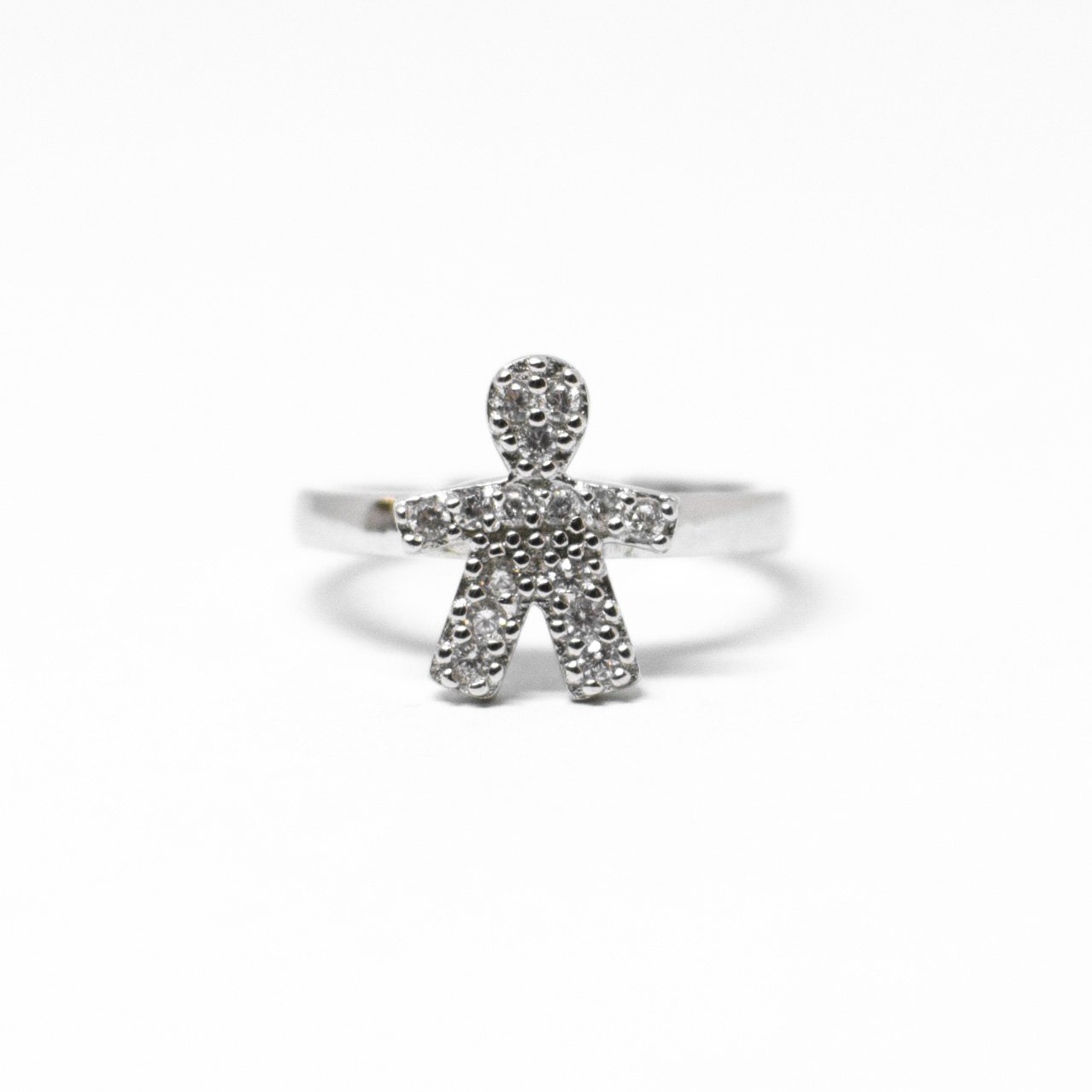 "Bimbo" ring entirely in silver