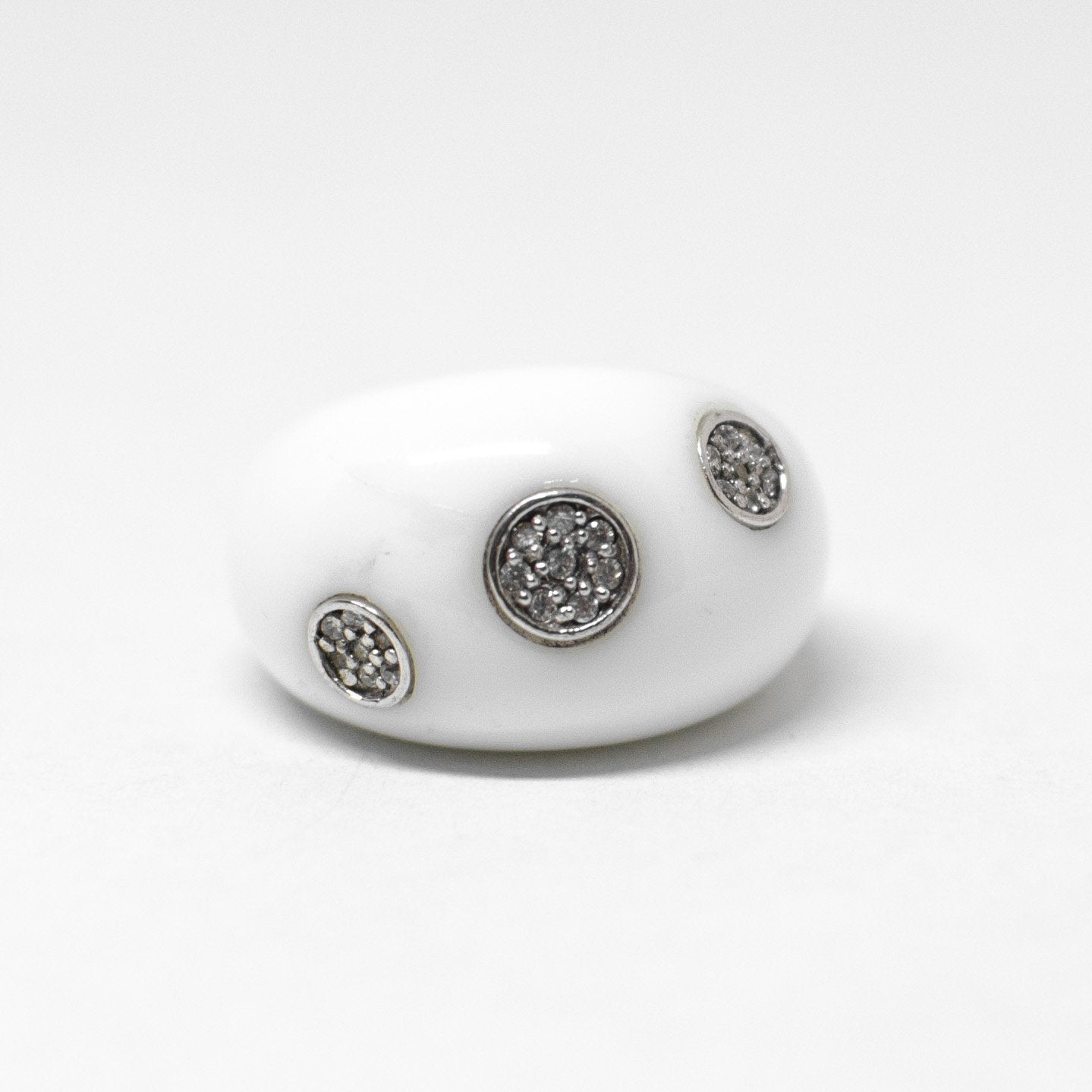 Agate and zirconia ring