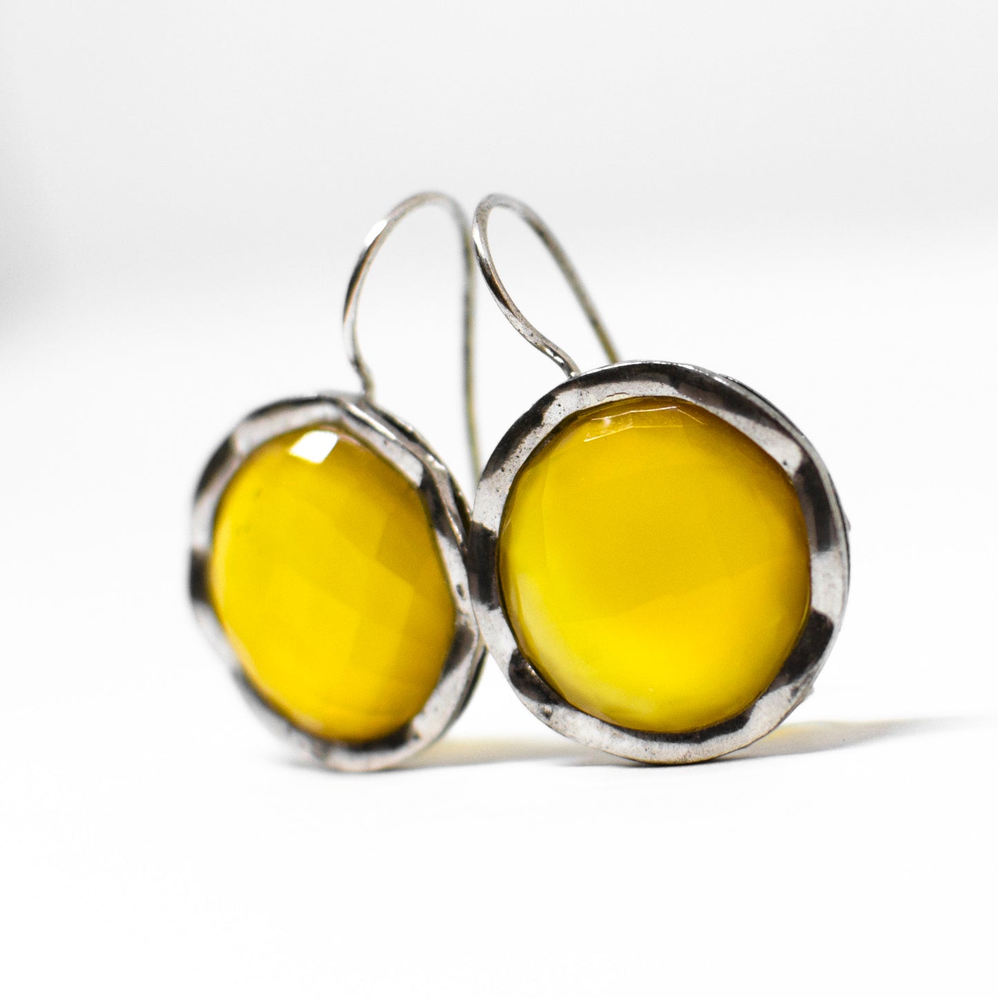 Natural agate earrings