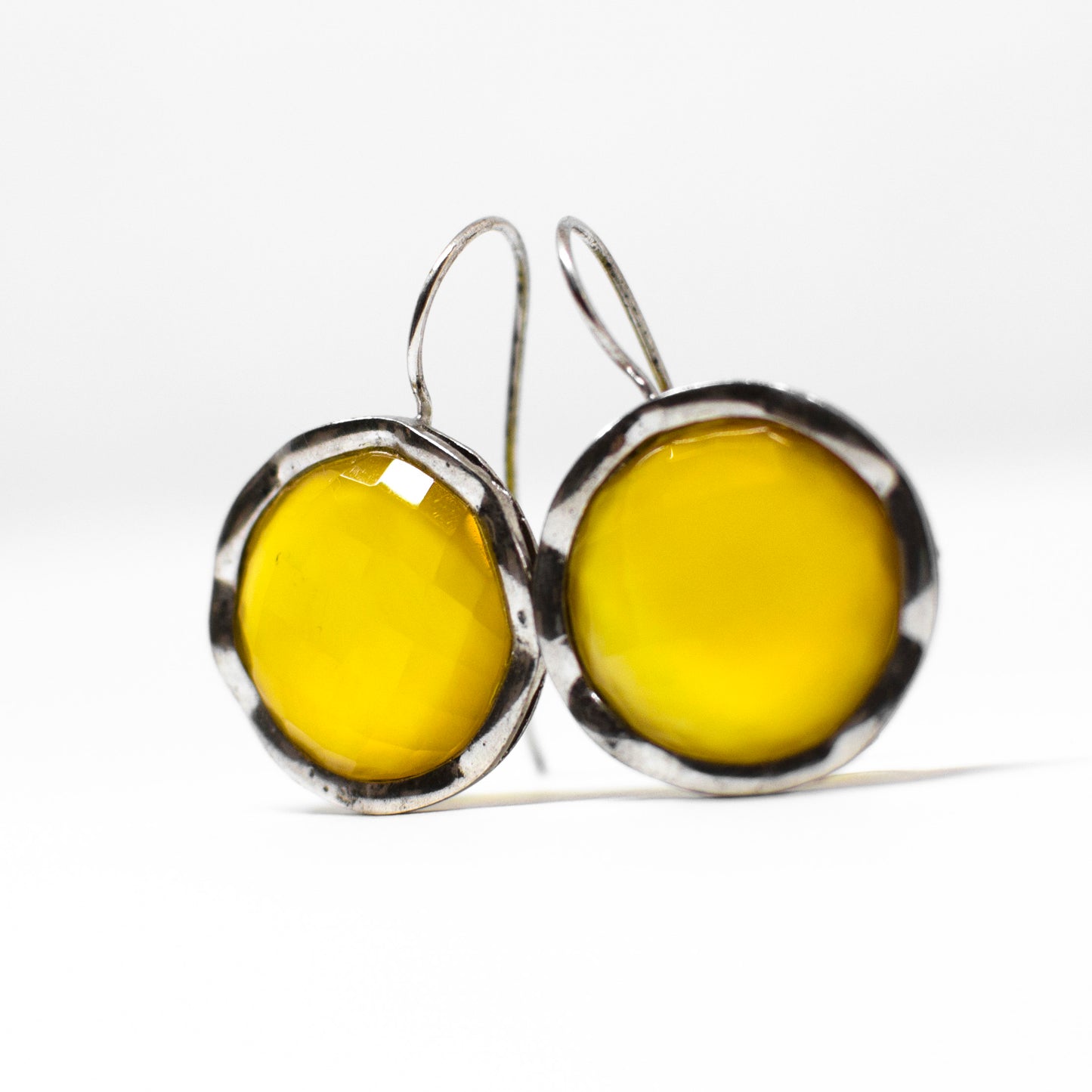 Natural agate earrings