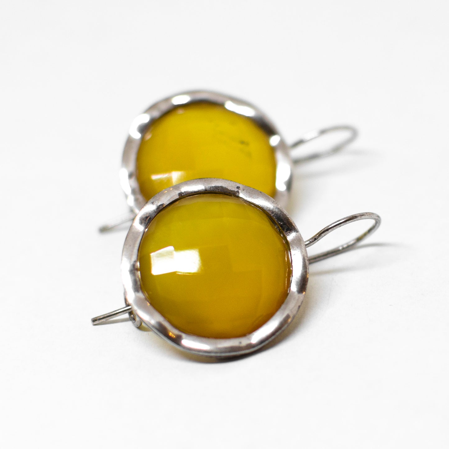 Natural agate earrings