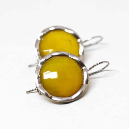 Natural agate earrings