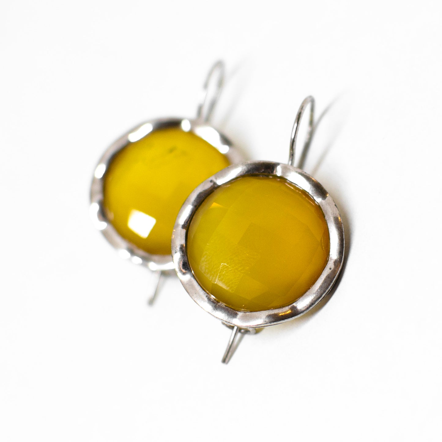 Natural agate earrings