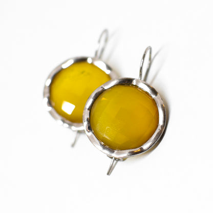 Natural agate earrings