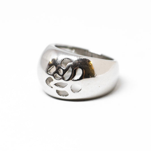 Ring entirely in silver