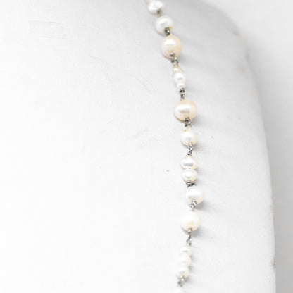 Collana perle e argento