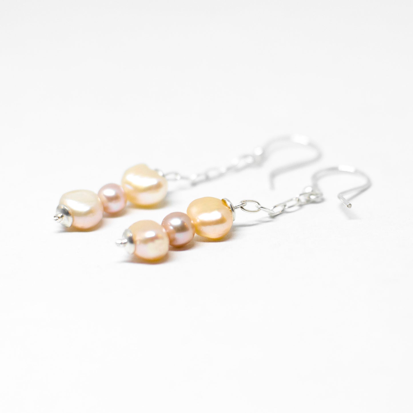 Orecchini argento e perle