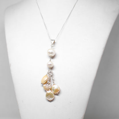 Pearl and mother of pearl pendant