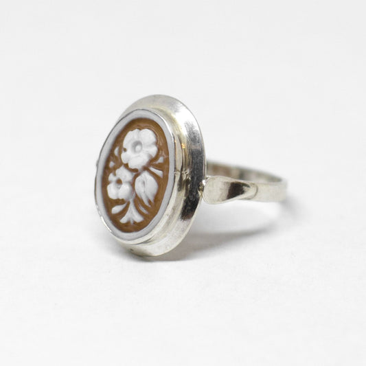 Cameo Ring Engraving Flowers (different styles)