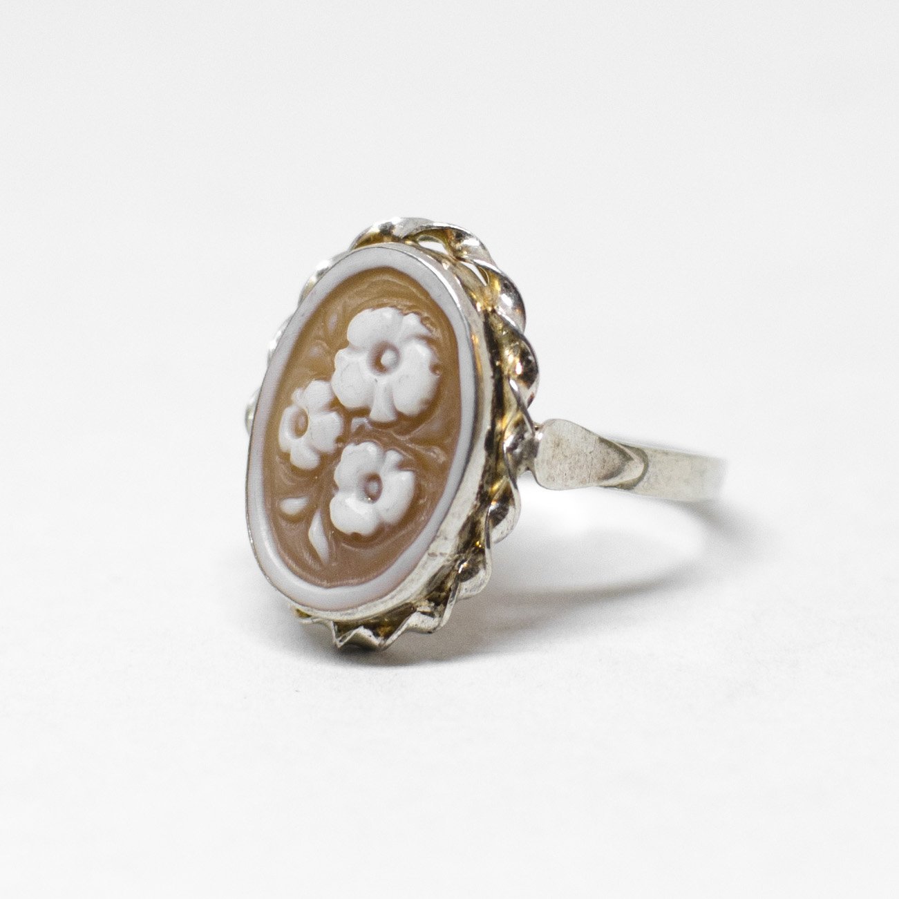 Cameo Ring Engraving Flowers (different styles)