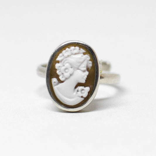 Anello Cammeo Profilo Donna