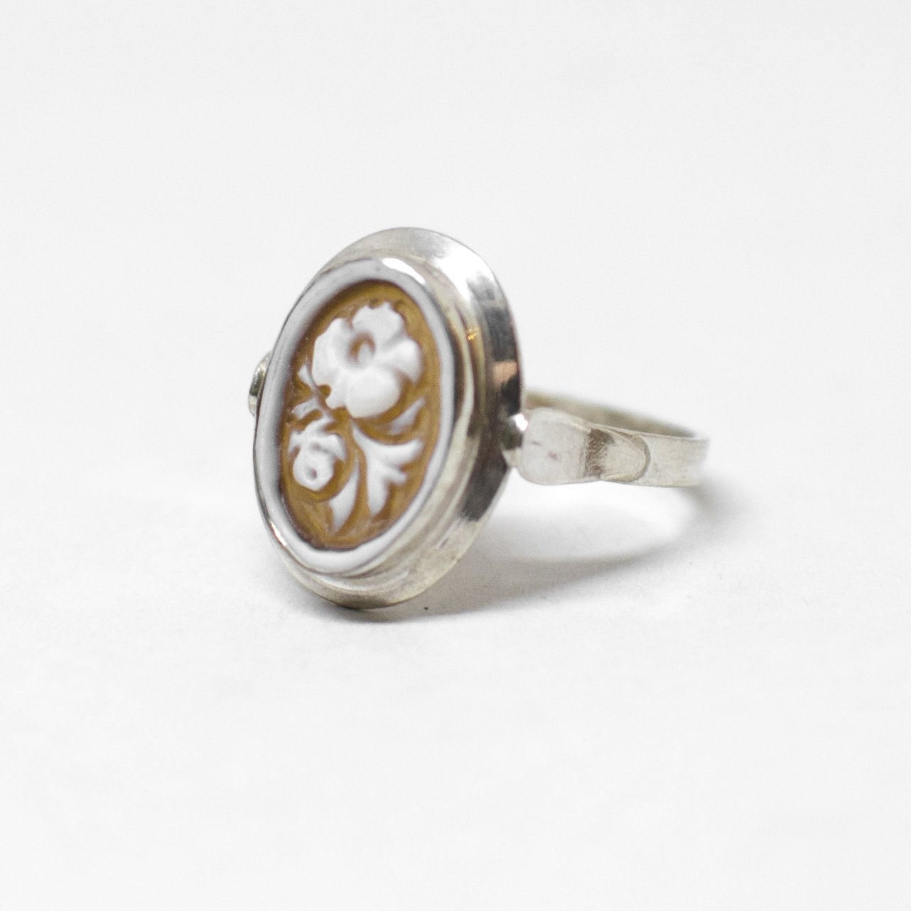Cameo Ring Engraving Flowers (different styles)