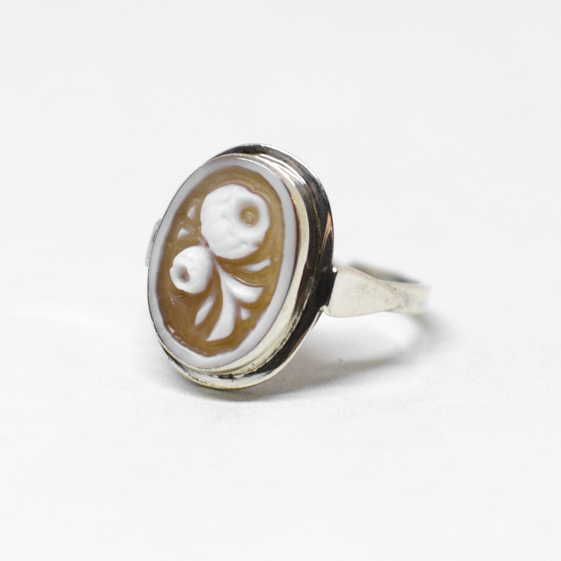 Cameo Ring Engraving Flowers (different styles)