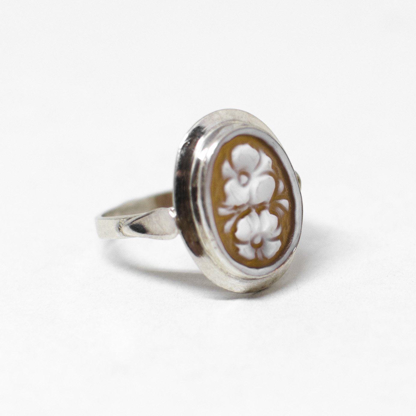 Cameo Ring Engraving Flowers (different styles)