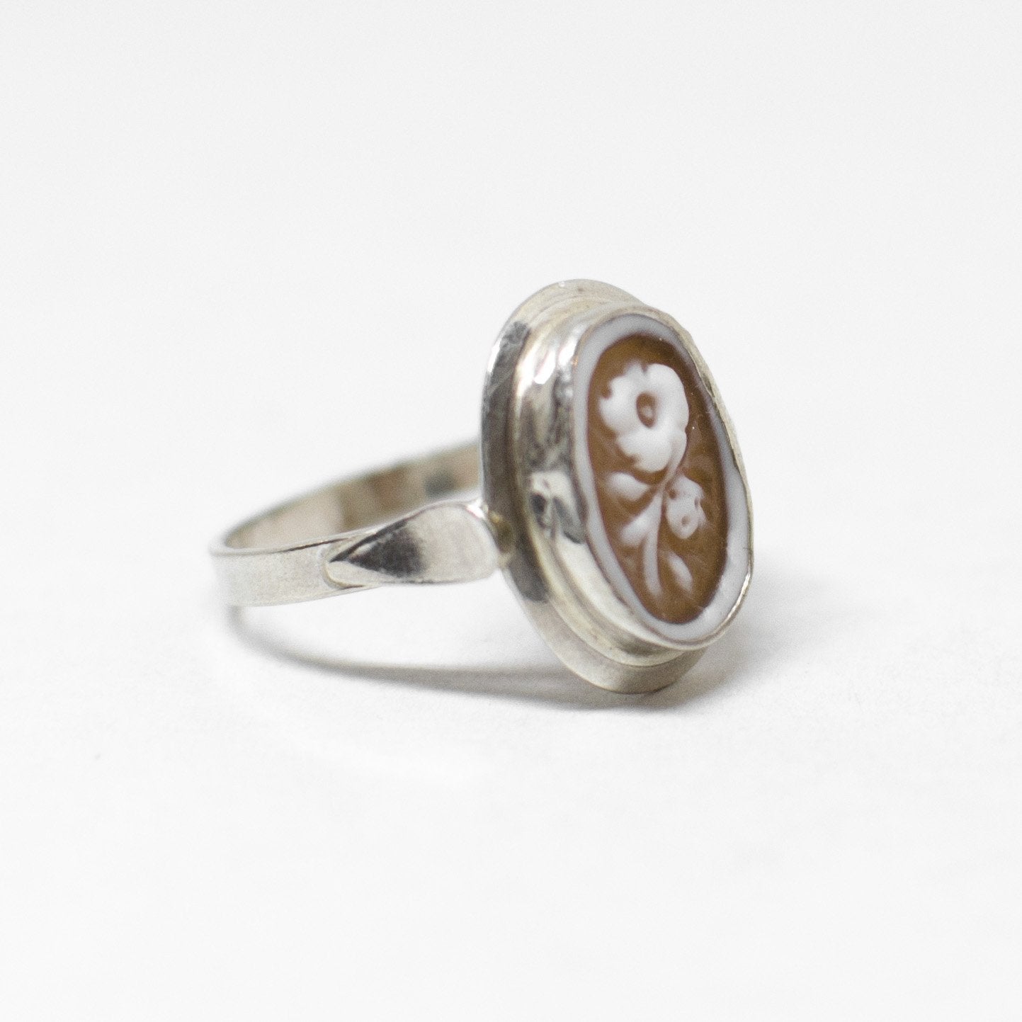 Cameo Ring Engraving Flowers (different styles)