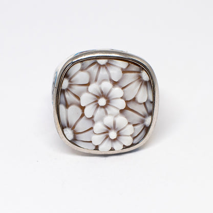 Anello Cameo Italiano Cammeo Margherite