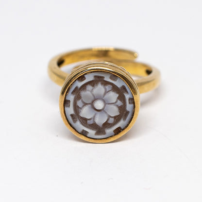 Anello Cameo Italiano Cammeo Fiore
