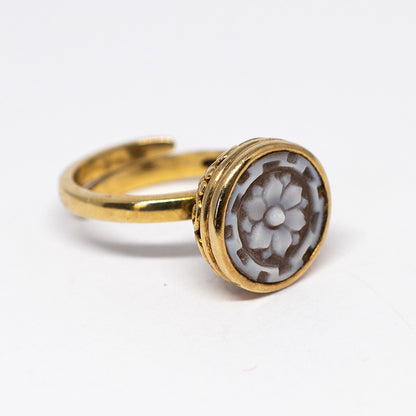 Anello Cameo Italiano Cammeo Fiore