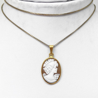 Pendente Cammeo Profilo Donna