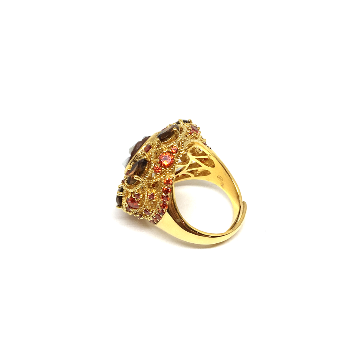 Italian Cameo Ring Sissi Cameo Flower