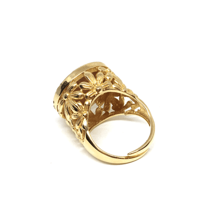 Cameo Ring Italian Cameo Daisy Cameo Engraving Flowers