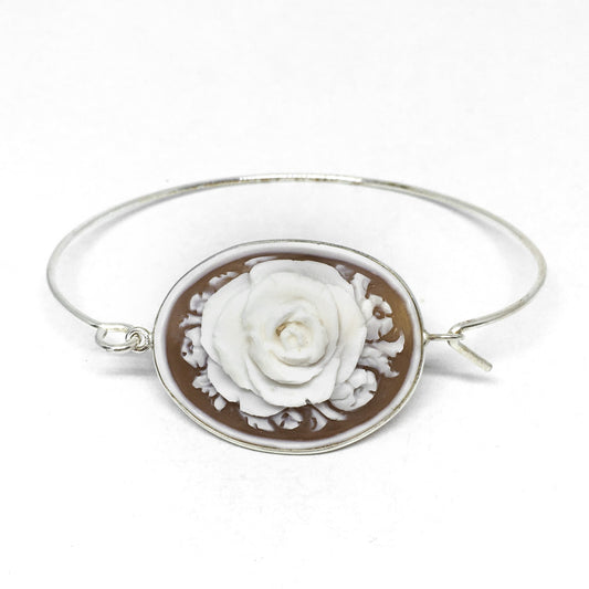 Bracciale -Cammeo -Incisione- Rosa