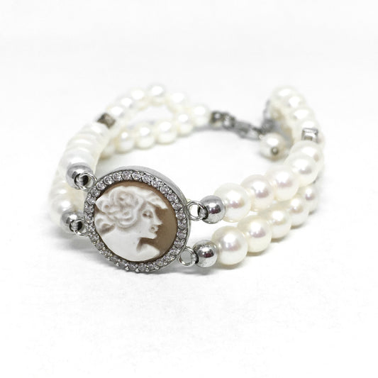 Bracciale Cameo Italiano Cammeo Volto Donna