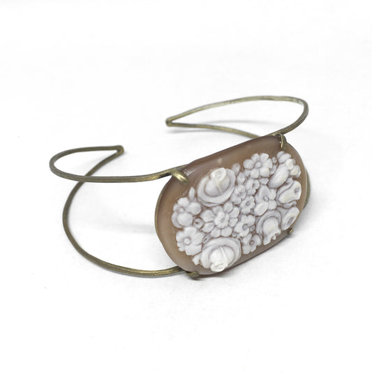 Cameo Flower Bouquet Bracelet