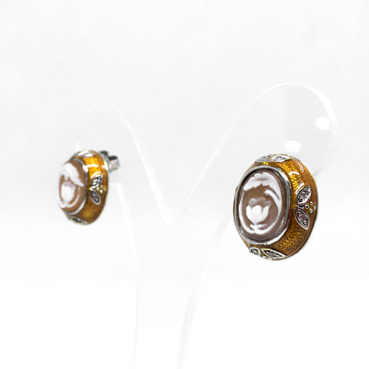 Orecchini Cameo Italiano Cammeo Fiore