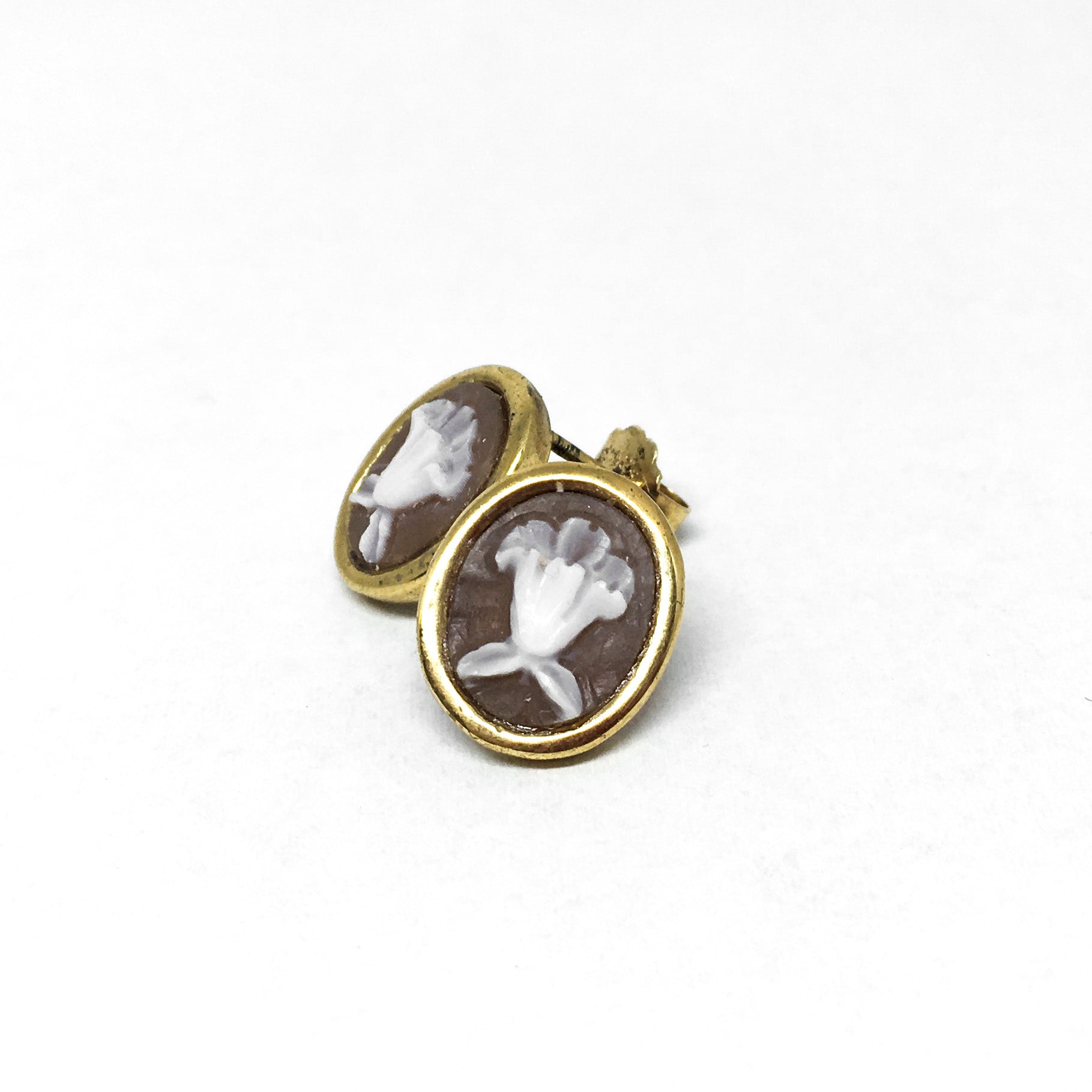 Orecchini-Cameo-Italiano-Cammeo-fiore