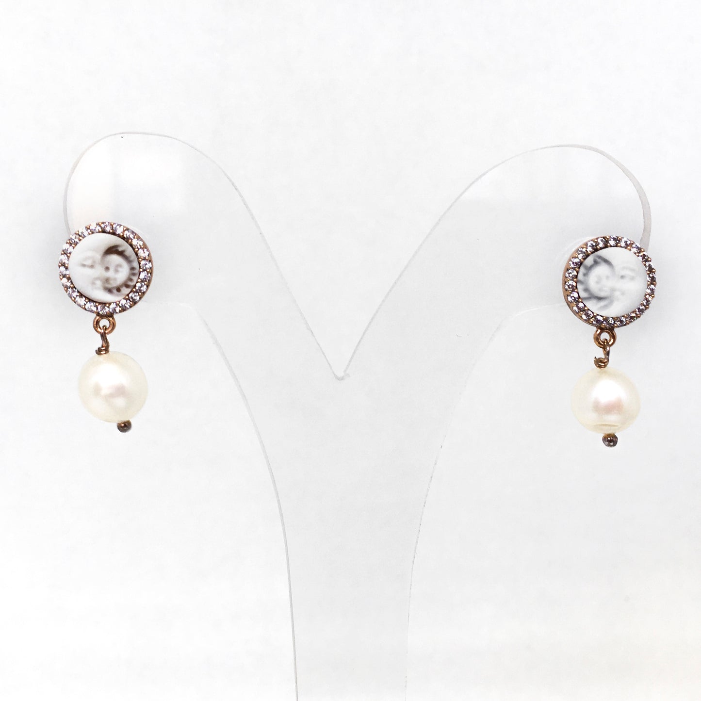 Orecchini Cameo Italiano Cammeo Perle