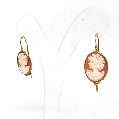 Orecchini-Cammeo-Profilo-Donna