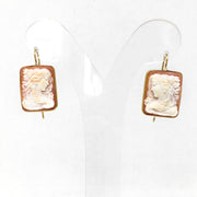 Orecchini- Cammeo- Artistico -Profilo -Donna