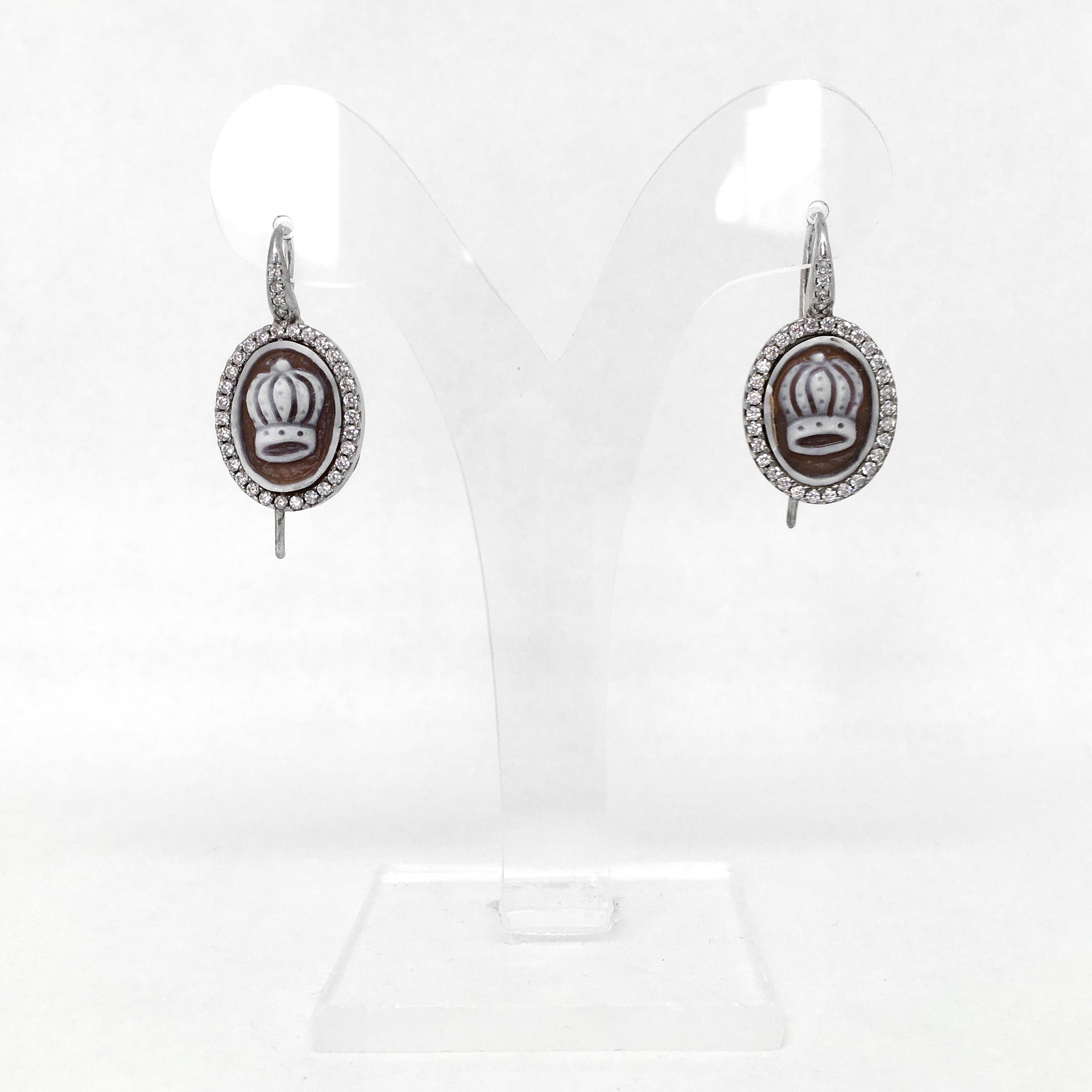 Orecchini-Cameo- Italiano-Cammeo-Corona