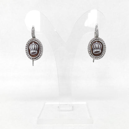 Orecchini-Cameo- Italiano-Cammeo-Corona
