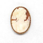 Pendente Spilla Cammeo Antico Profilo Donna