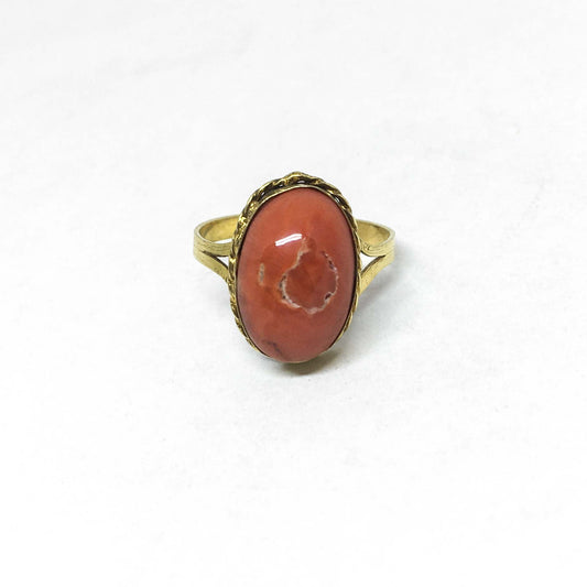 Red coral ring