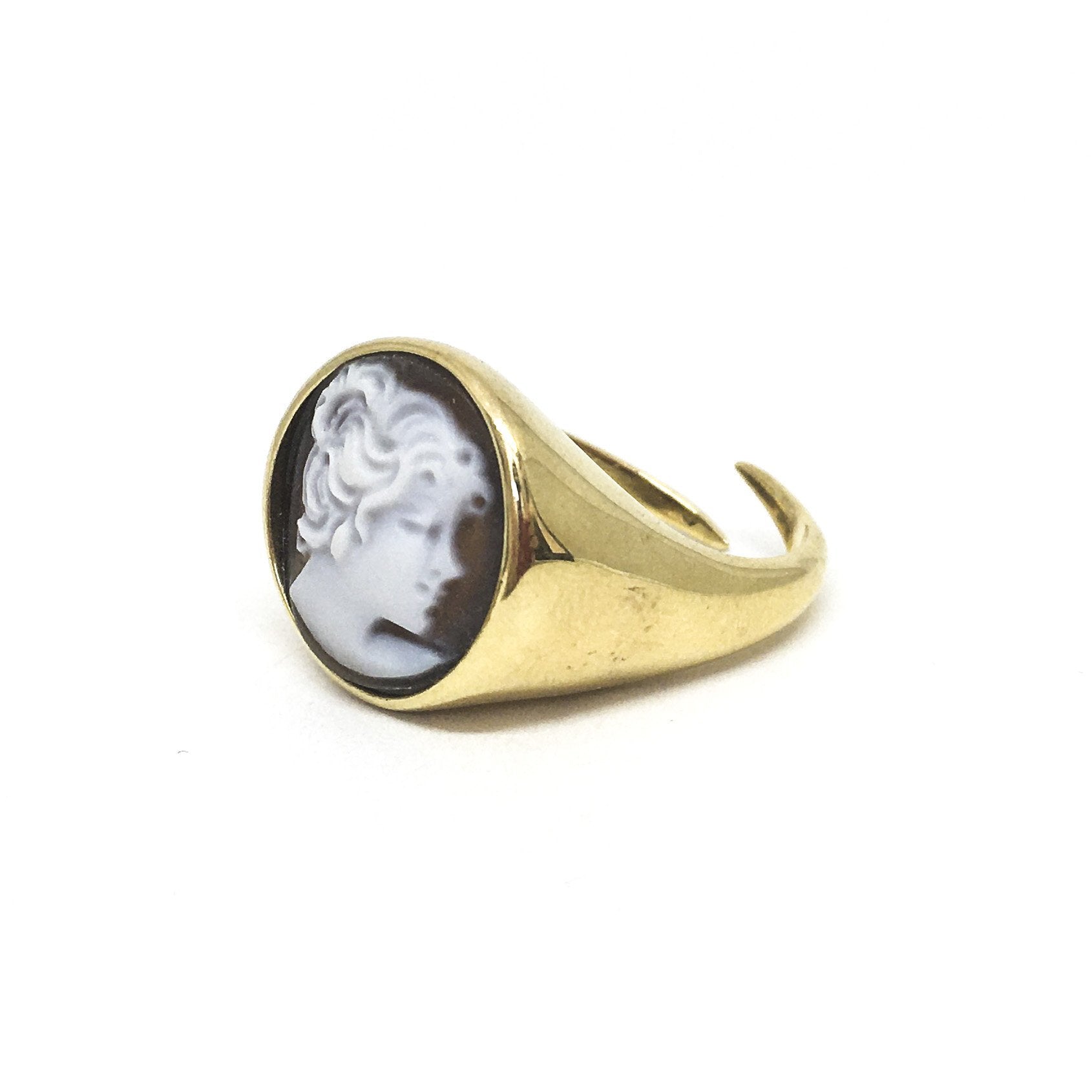 Anello-Cameo-Italiano-Cammeo-Profilo-Donna