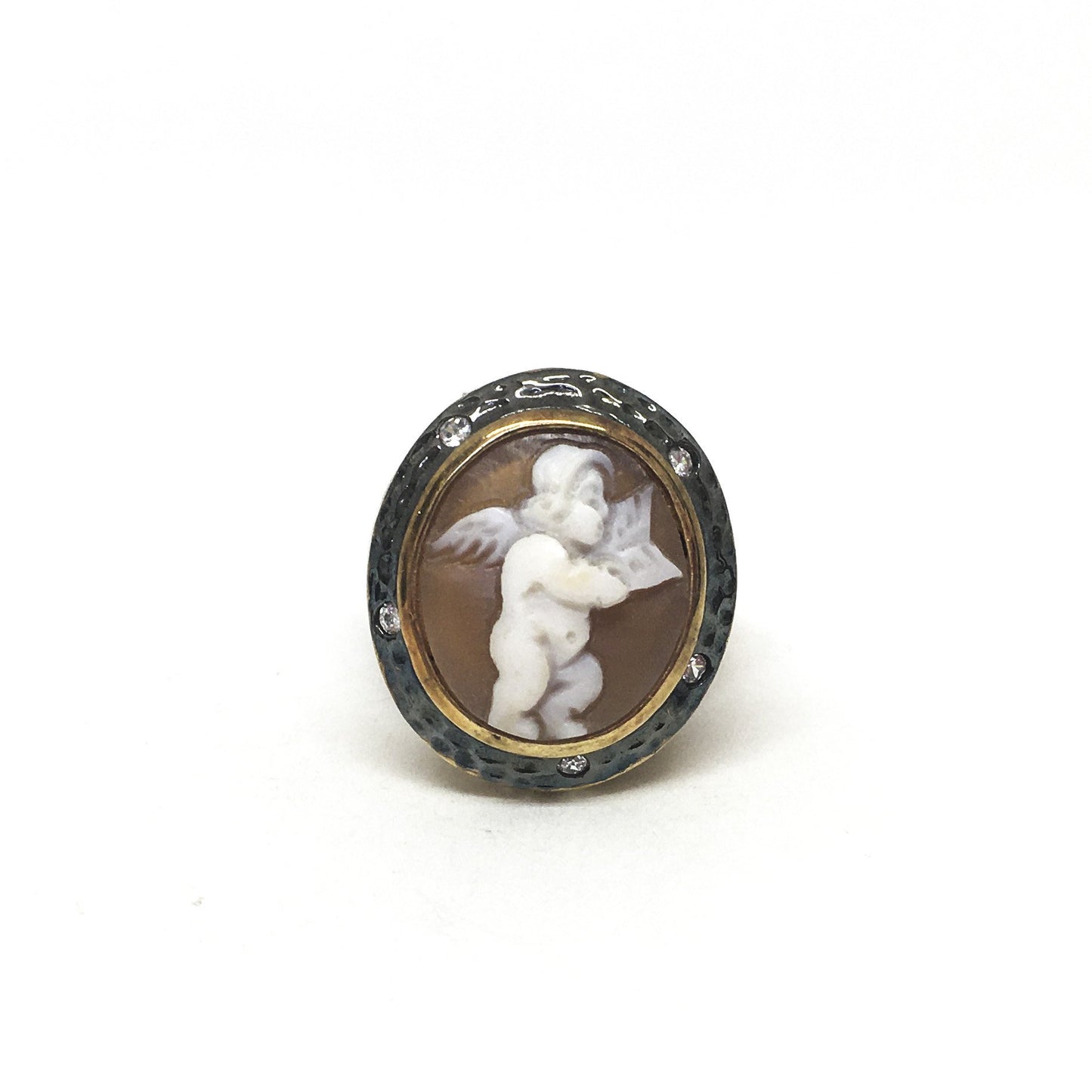 Anello Cameo Italiano Cammeo Putto