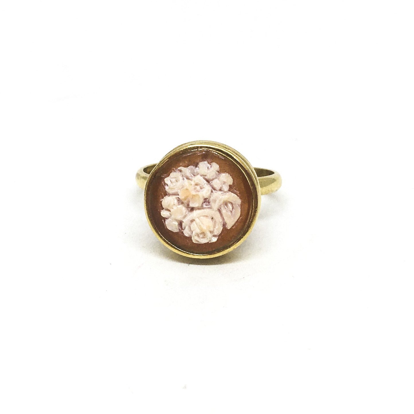 Anello Cameo Italiano Cammeo Fiori