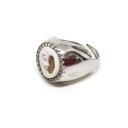 Cameo Ring with Zirconia