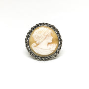 Anello- Cammeo-Incisione- Volto- Donna