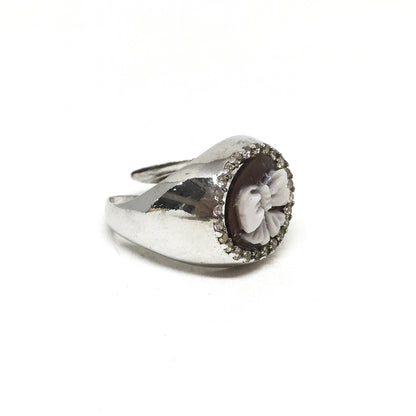 Cameo Ring with Zirconia