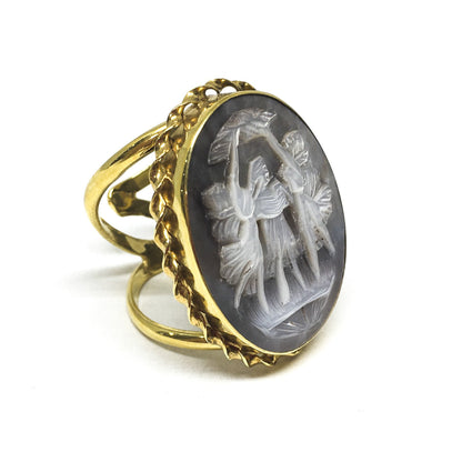 Anello-Cammeo-incisione-Le-Tre-Grazie
