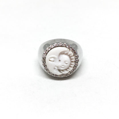 Cameo Ring with Zirconia