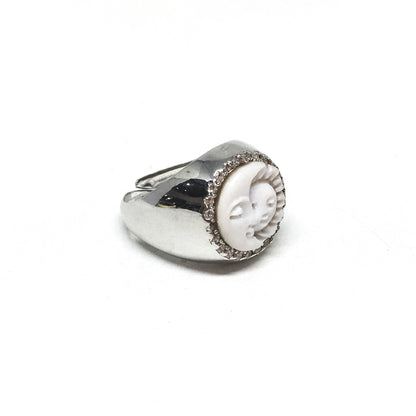 Cameo Ring with Zirconia