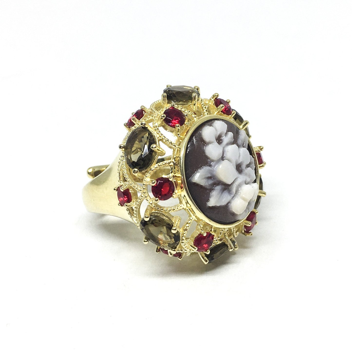 Anello Cameo Italiano Sissi Cammeo Fiori