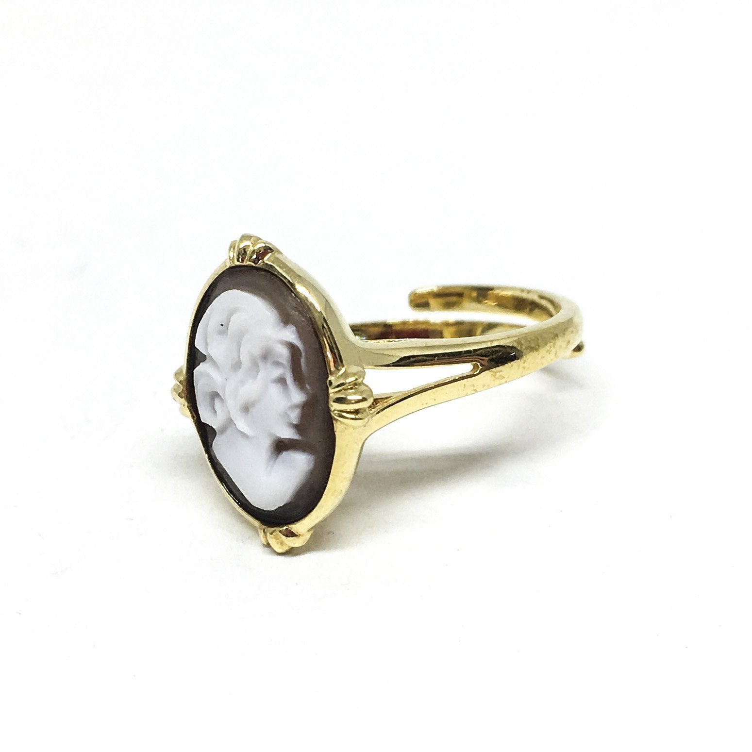 Anello- Cameo-Italiano-Cammeo-Profilo-Donna